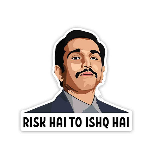 Risk hai to ishq hai Sticker