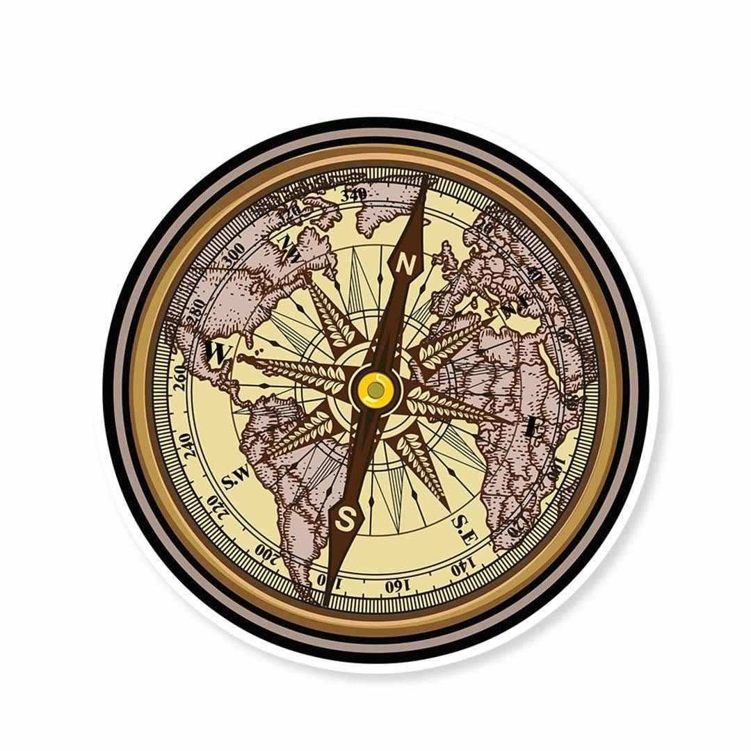 Compass Sticker