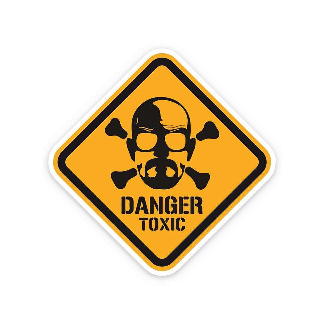 Danger Toxic Sticker